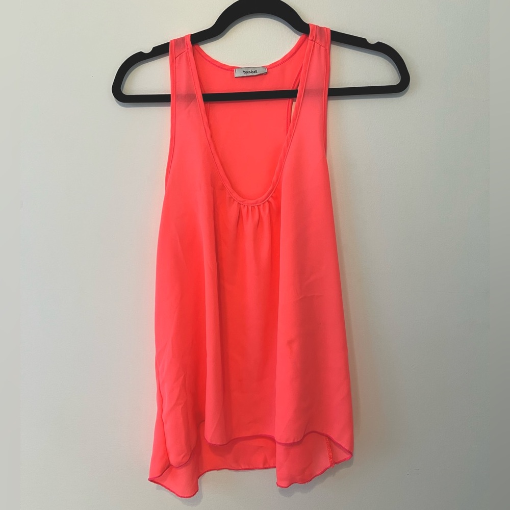 Medium - neon sheer tank top